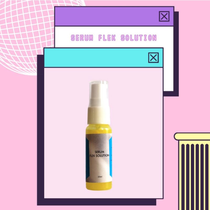 FLEK SOLUTION SERUM/SERUM FLEK whitening collagen/ cairan flek/serum wajah