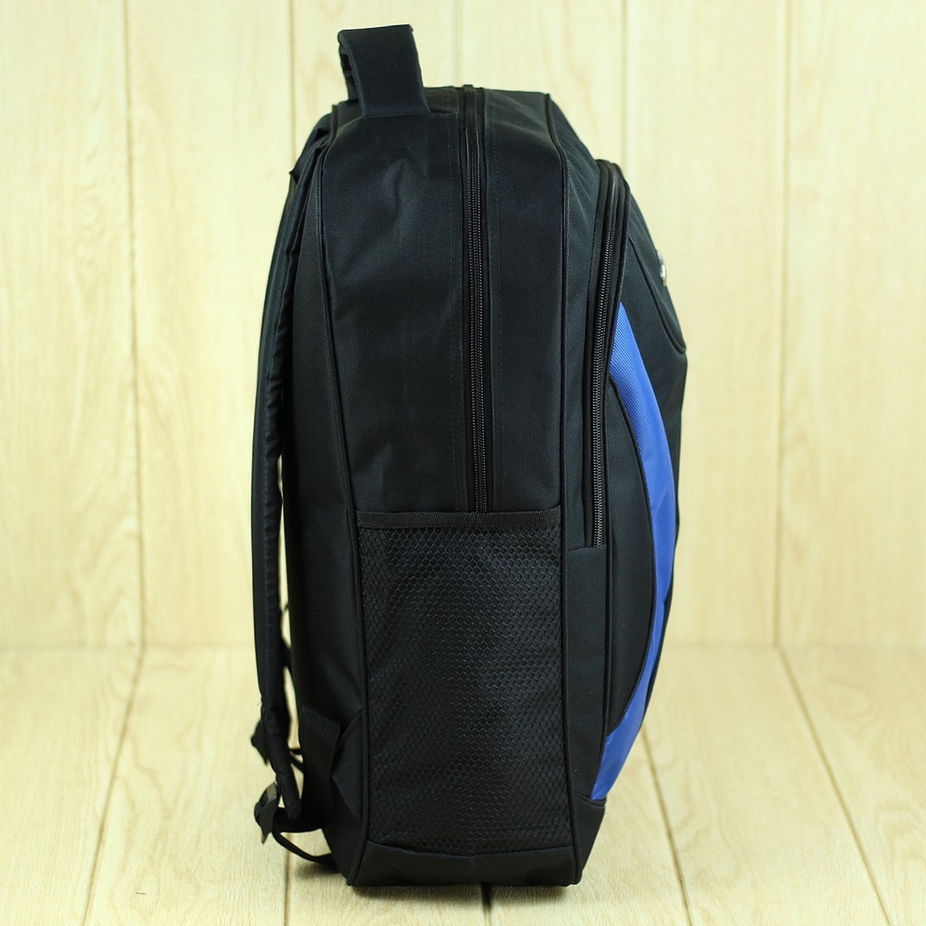 Tas Punggung Cowok Pria Elite Polo Variasi Biru Bahan Tebal Berkualitas Back Pack Sekolah Kuliah