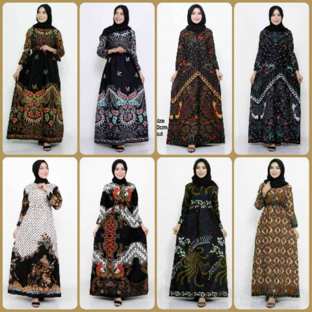 Sale Gamis Batik Manggar, Padi,sekar,cantik,kubis,kipas,daun,kupu,nadine,gendis D8xQMMSjk0BWa