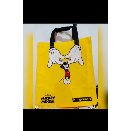 Tote bag | Shopping bag Hypermart Disney Mickey kuning