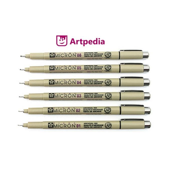 

Pendrawing- Hot Sale Sakura Pigma Micron Pen / Drawing Pen Merk Mikron - 01 -Drawing-Pen.