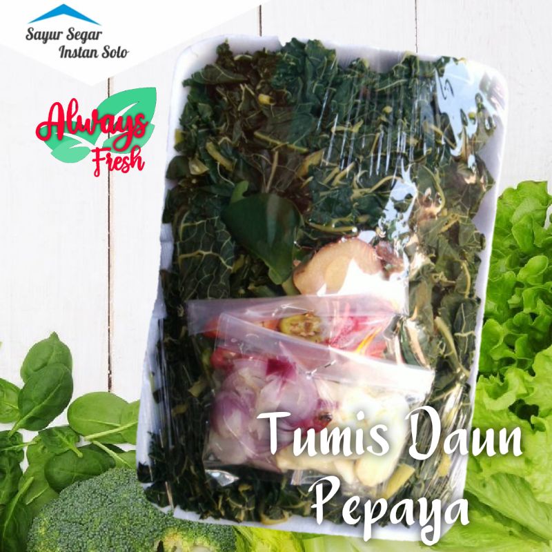 

siap masak Tumis Daun Pepaya