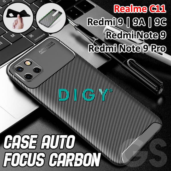 Auto Focus Carbon XIAOMI A3 CC9E Soft Case Autofokus Karbon