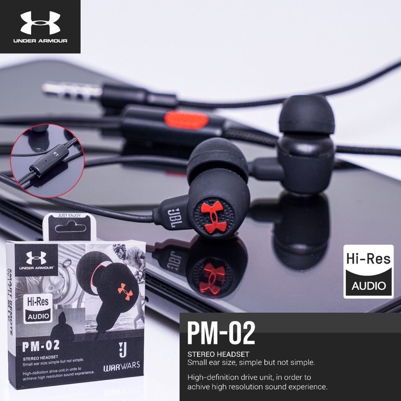 【Shero】Headset Armour Xwin pm-02 Earphone