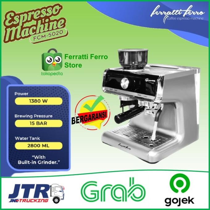 MESIN PEMBUAT KOPI ESPRESSO MAKER FERRATI FERRO FCM5020 FCM 5020