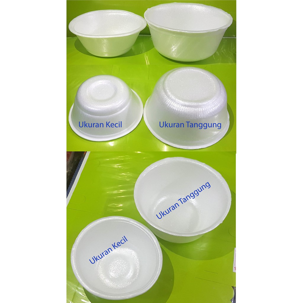 Mangkok Gabus uk Tanggung / isi 100 pc / Styrofoam / Sterofoam