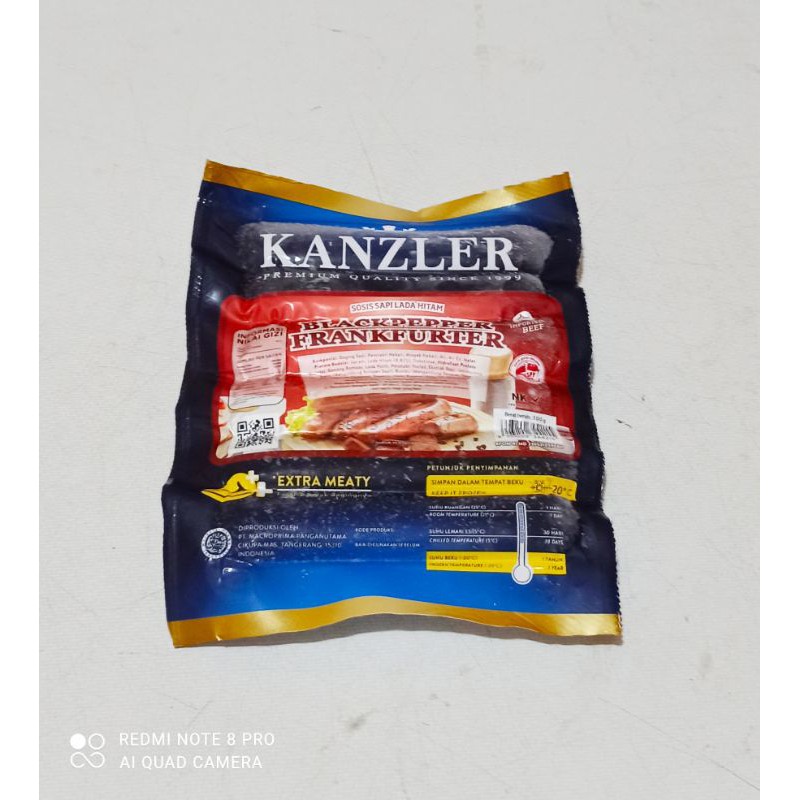

KANZLER PREMIUM SOSIS BLACK PEPPER ( FRANKFURTER) ) 300 GRAM