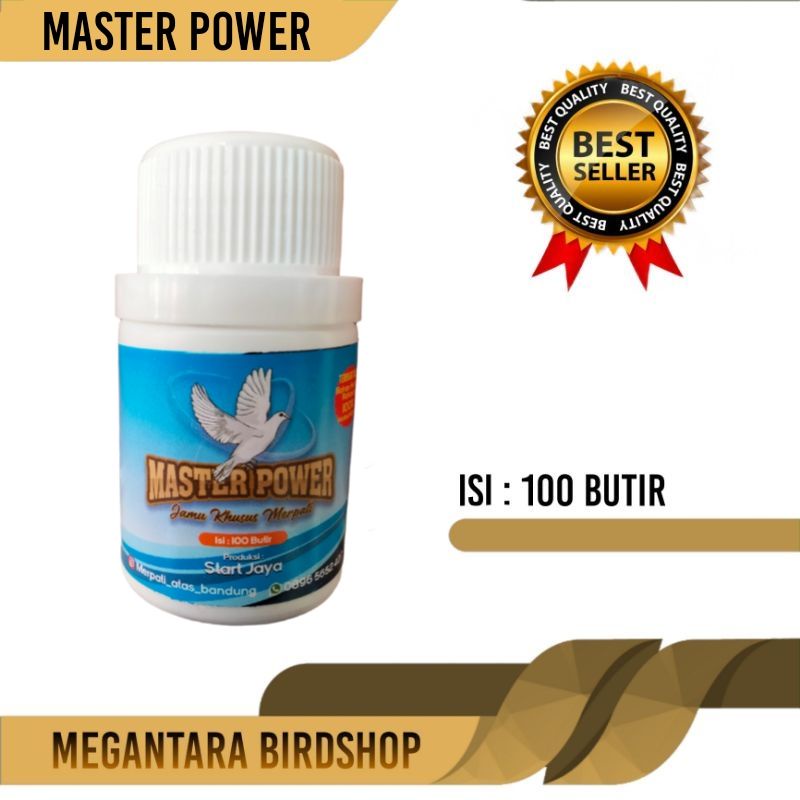 jamu merpati master power untuk semua jenis merpati isi 100 butir