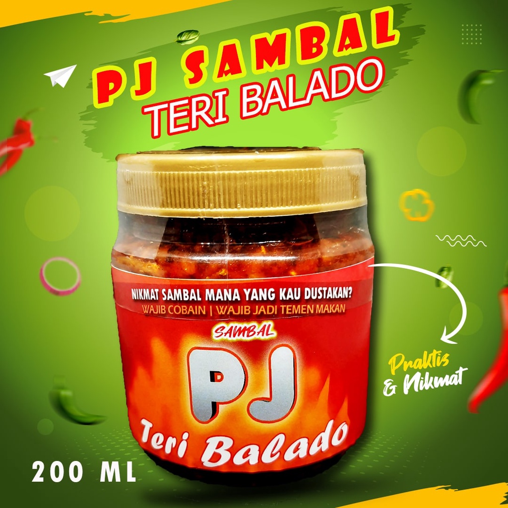 

Sambal Teri Balado / Sambal Tri / Sambal Cumi / Sambal Bawang / Sambel / 200 ml