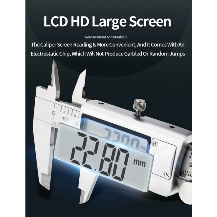 

Alat Ukur Mm Jangka Sorong Digital Lcd Vernier Caliper Micrometer 15Cm