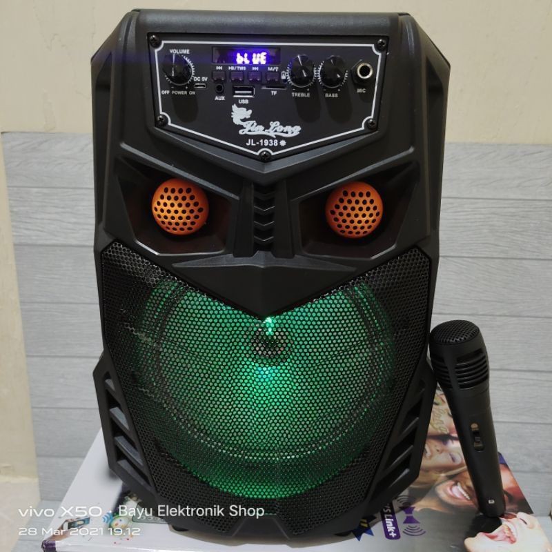 Speaker Bluetooth portabel Jinlong  JL-1938 ☀️ 8in