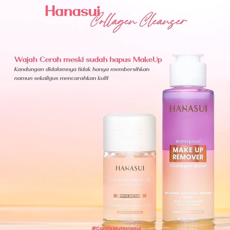 Hanasui Collagen Cleanser | Make up Remover / Micellar Water