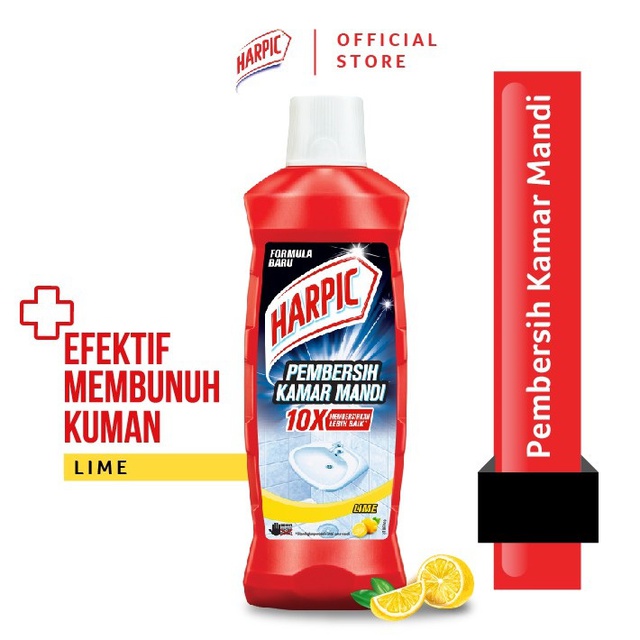  Harpic Pembersih Kamar Mandi  Lime 450ml Efektif Membunuh 