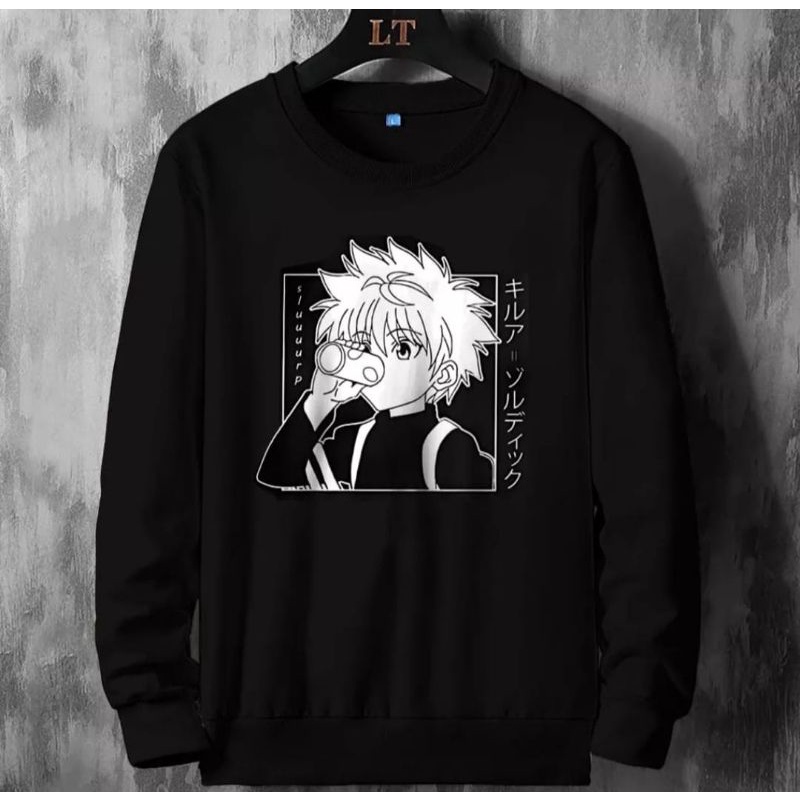 sweater Crewneck Anime KILLUA ZOLDYCK HUNTER terbaru sweater  Jumper