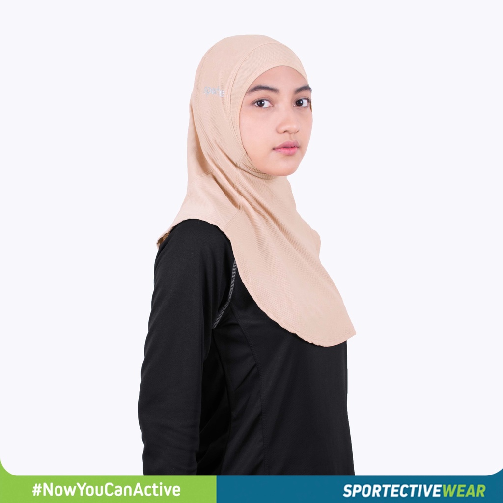Hijab Jilbab Kerudung Krudung Olahraga senam Sport Sporty Instant Murah Sporte SH 08-4