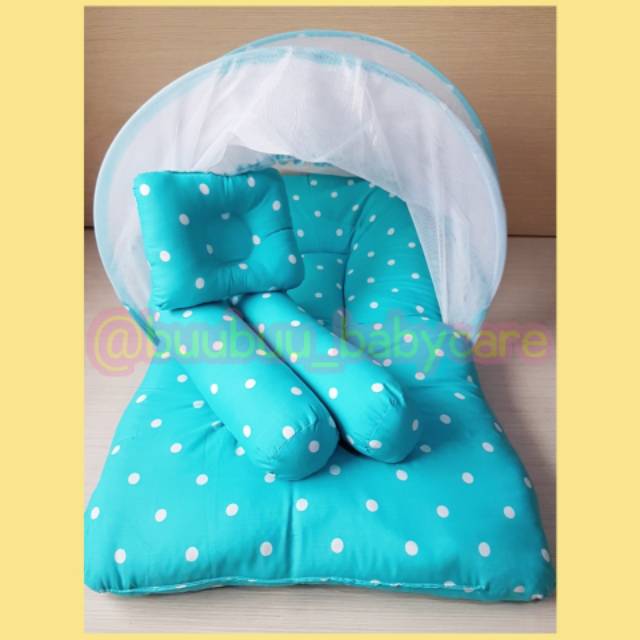 KASUR KELAMBU / Kasur Lipat Kelambu Motif POLKADOT