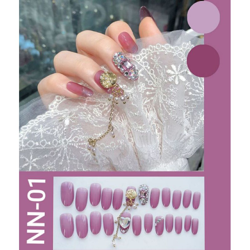 kuku palsu 3d wedding fake nails bride 3d model terbaru