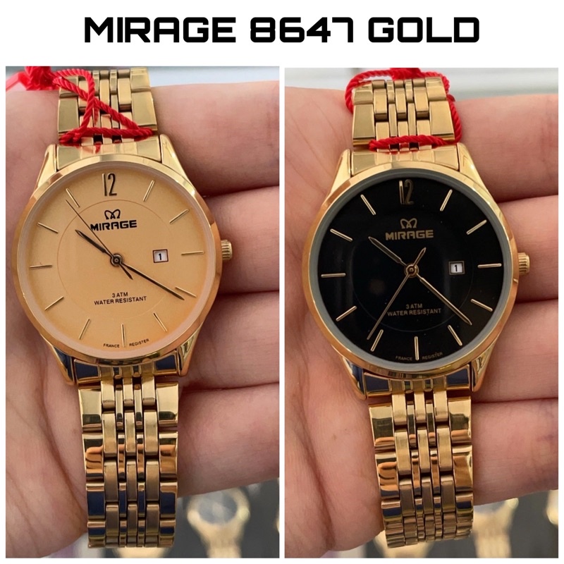 Jam Tangan Mirage 8647 Wanita Gold