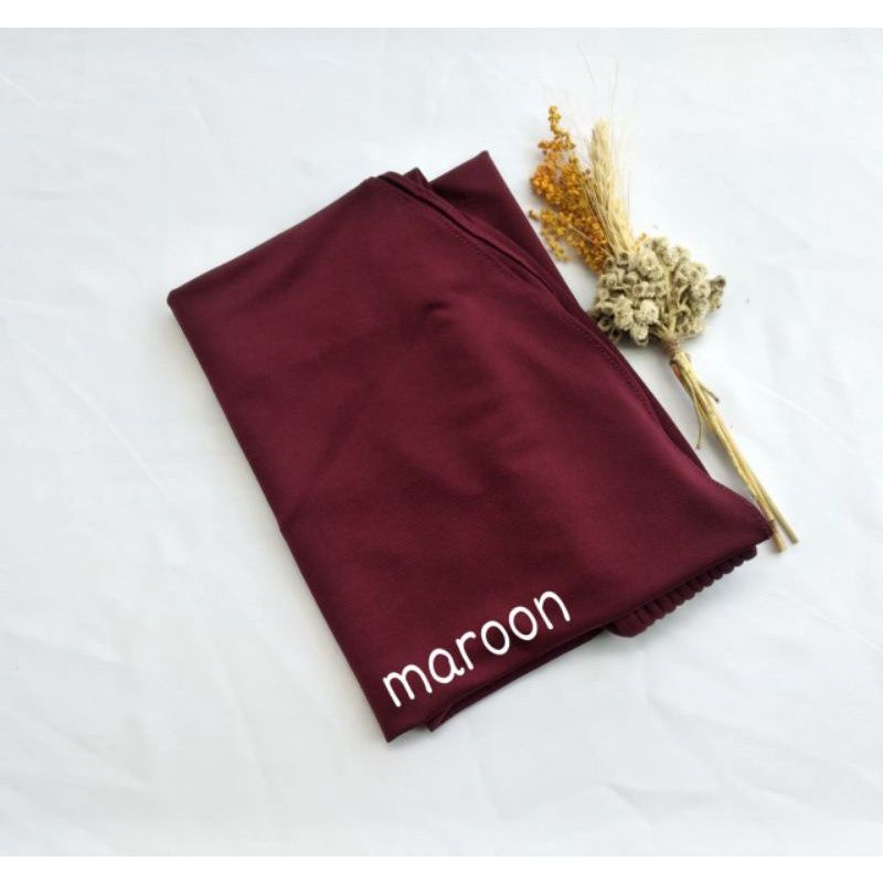 Jilbab Bergo Hamidah Jersey L /Hijab Instand-Maroon