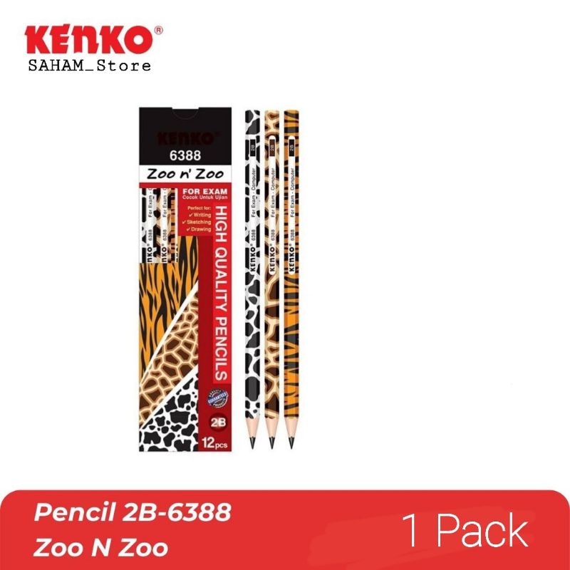 

PENCIL KENKO 2B - 6388 ZOO N' ZOO PER PACK