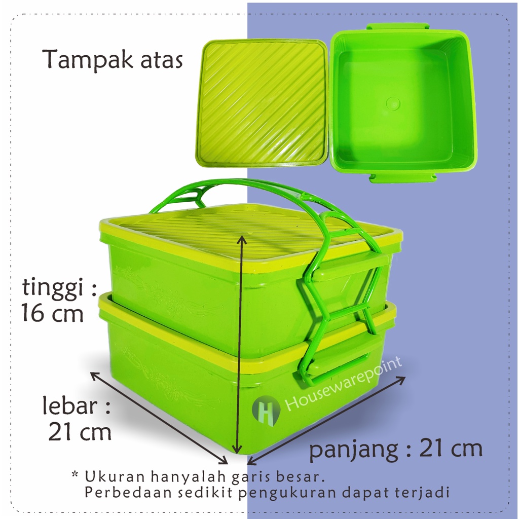 terbaru 12 set rantang chelsea plastik susun 2 (harga 1 lusin ) / rantang plastik berkat / rantang