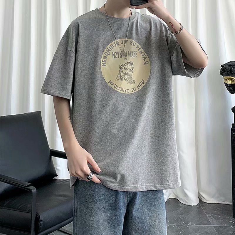 T-SHIRT PRIA DAN WANITA GAYA KOREA FASHION IN MP.DLIOHYC LENGAN PENDEK HIP-HOP