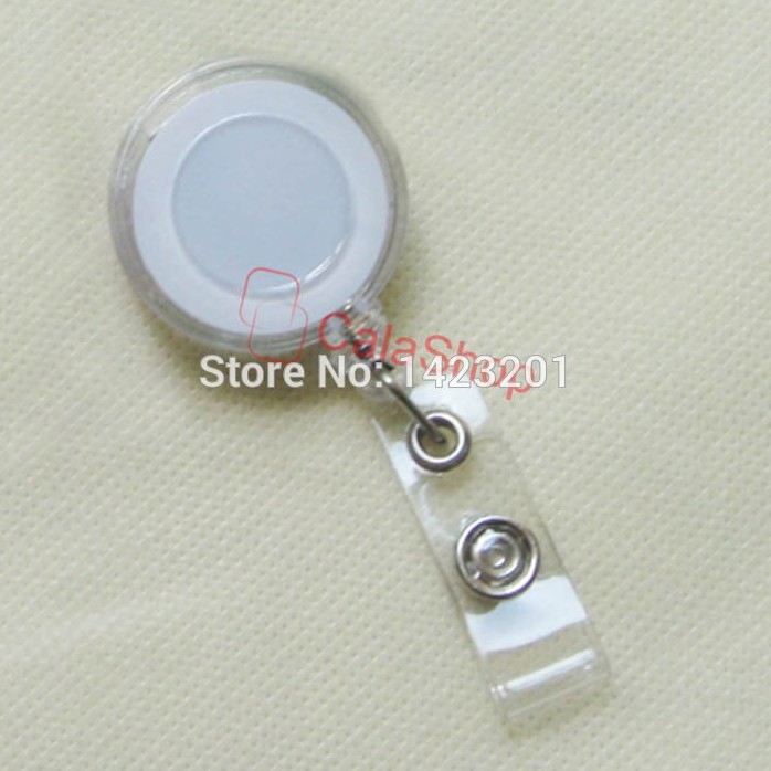 Name tag Id card Holder Yoyo Tarik Putih/transparan/Bening
