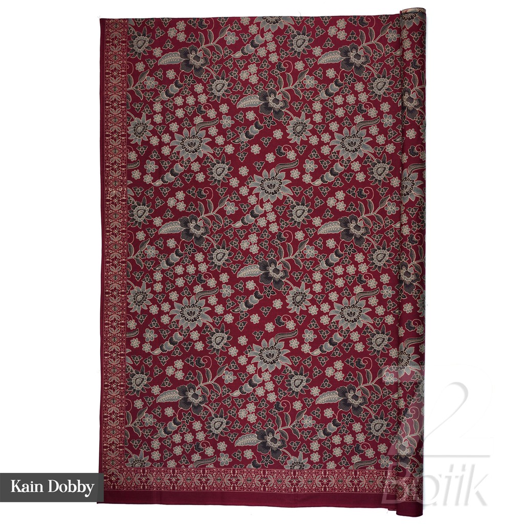 BAHAN BATIK PREMIUM Dobby Motif Kembang Warna Merah Abang Dolbi Dobi Doby Viscos 725341 Cap 72 Jarik Jarit Samping Kebat Panjang Batik Dobby Modern Premium Bahan Seragam Batik Pernikahan Kantor Keluarga Murah Kamen Jadi Batik Bali Lembaran