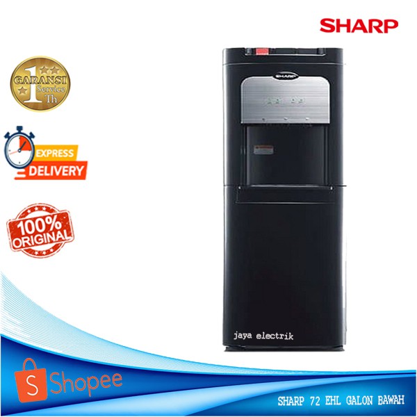 Dispenser Sharp Galon Bawah 72EHL Kompressor Garansi 1 Tahun panas Dingin Normal