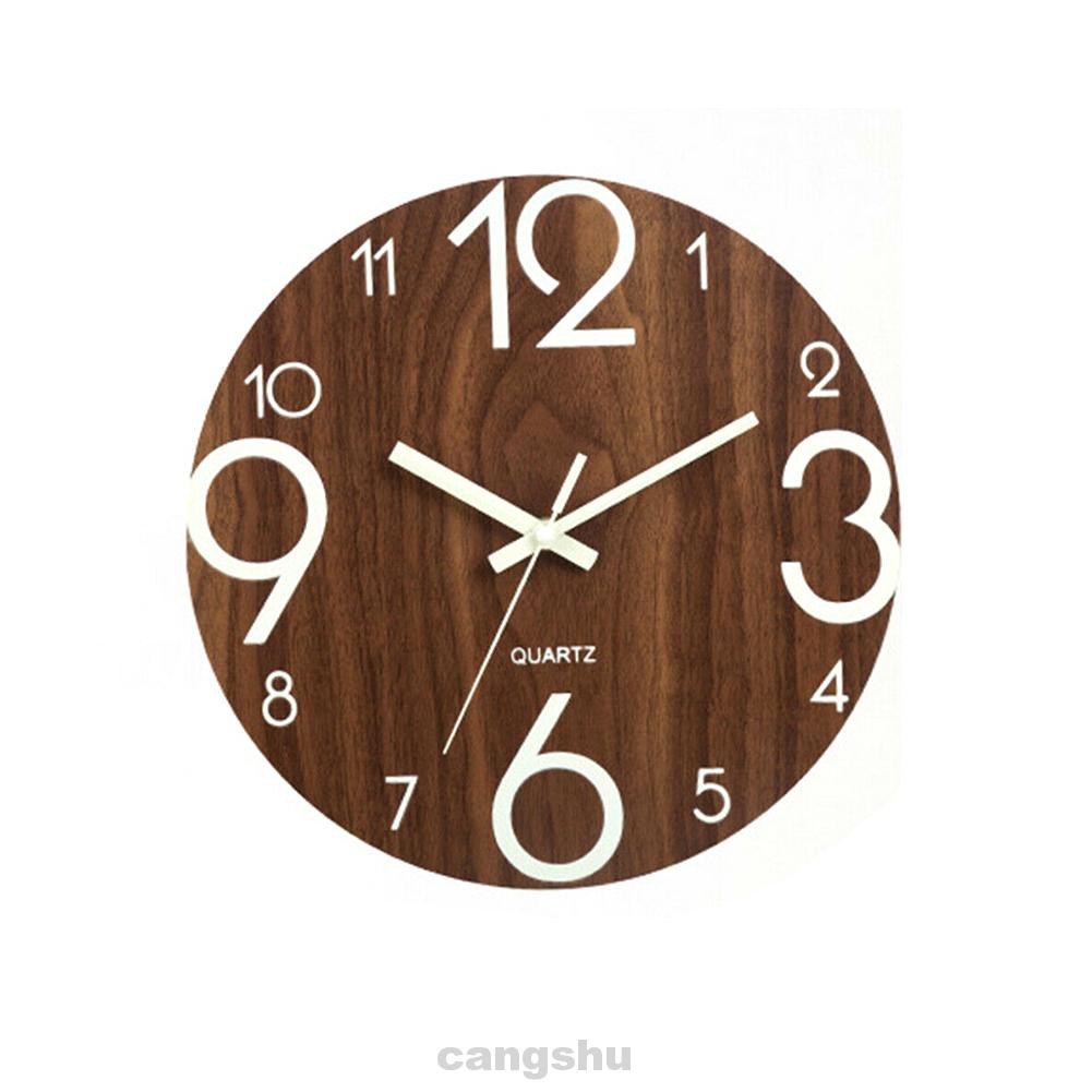 Living Room Bedroom Battery Operated Home Decor Non Ticking Luminous Wall Clock Shopee Indonesia