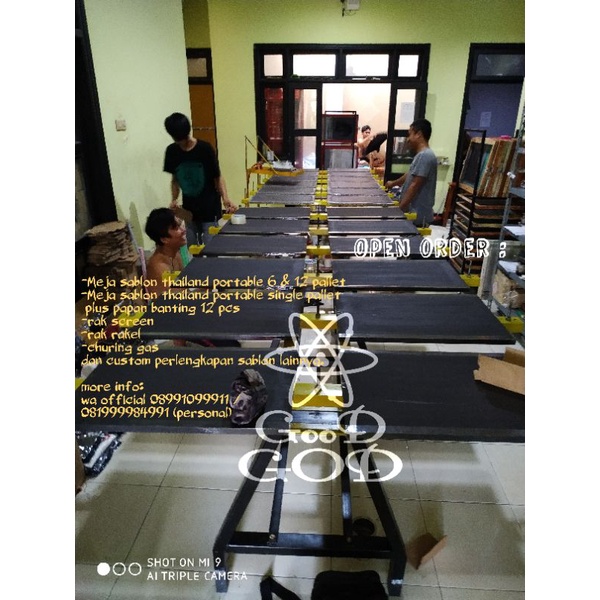 

Free ongkir Meja sablon thailand 12 pallet (RESI SISTEM)