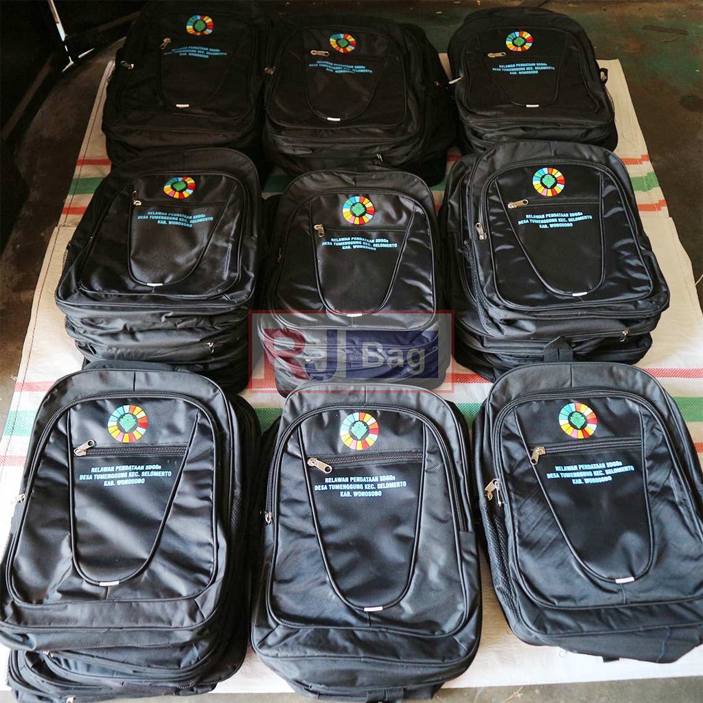 Ransel Custom Tas Gendong Grosir Remaja Polo List Silver Grosir Tas Murah Tas Ransel Backpack Tebal Polo Kerja Dinas