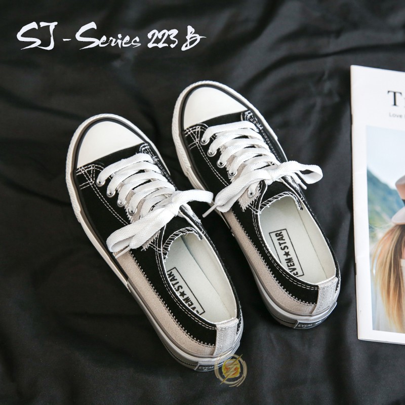 [OOS] (FREE BOX)  Sepatu Sneakers Wanita Casual Wear ala Back To School Import Kualitas Super Premium - 223 B