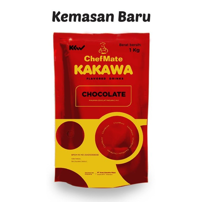 

KAKAWA CHEFMATE 3IN1 CHOCO DRINK 1KG - MINUMAN BUBUK CHEFMATE KEMASAN BARU