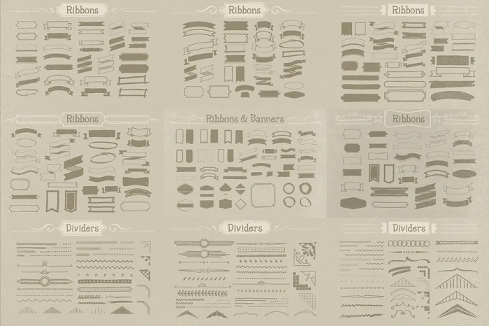 890 Handwritten Shape Bundle - Vector Designs