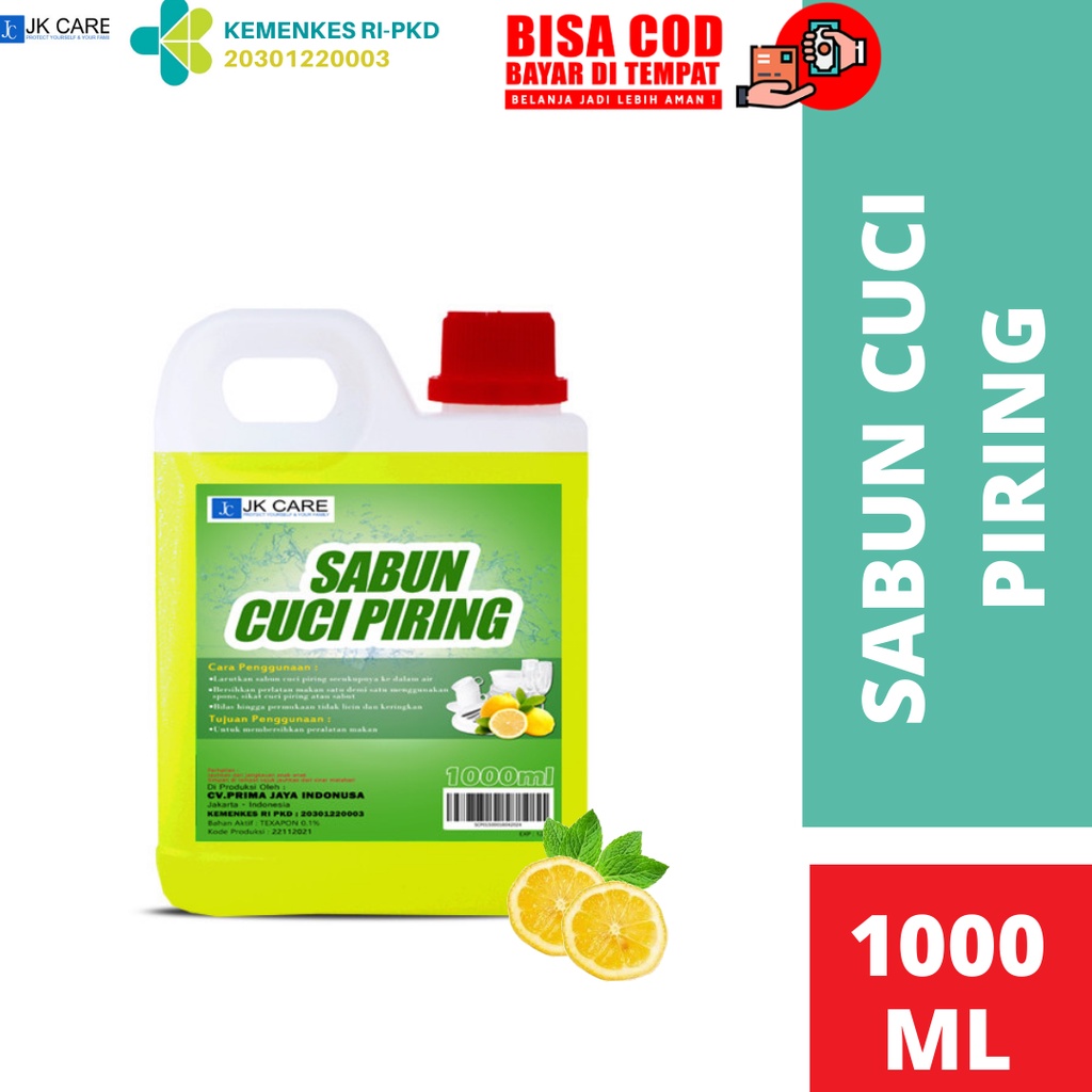 JK CARE Sabun Cuci Piring Murah Kualitas Premium 1 Liter