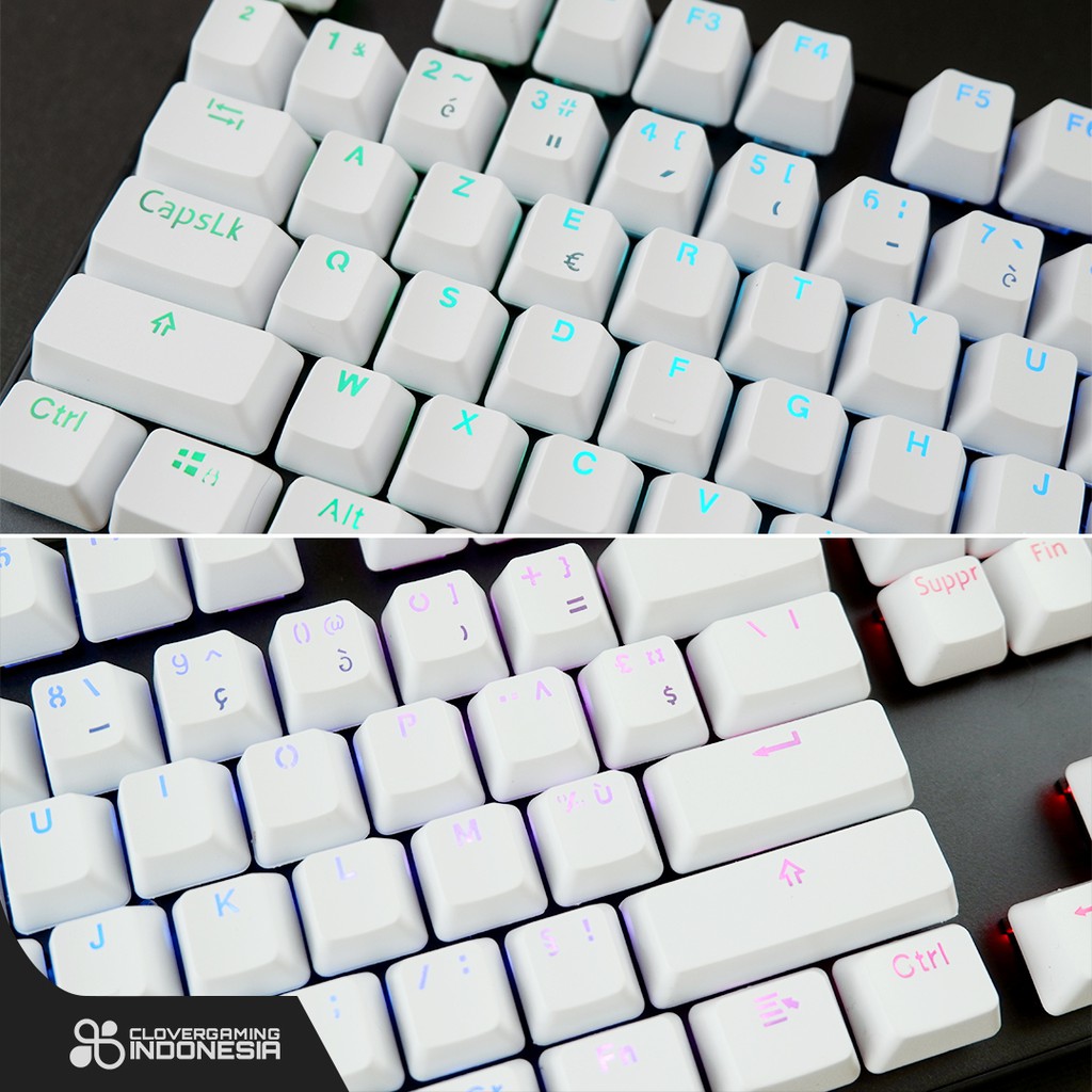 Keycaps CLV France Layout - Mechanical Keyboard Prancis French Paris Set 104 Full Size