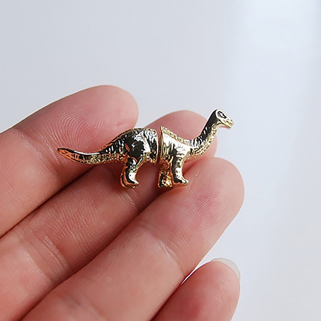 Hu Hu Hu Hu Hu Alat Bantu Pasang Kacamata♡ Anting Desain Dinosaurus Bahan Alloy Untuk Pria Dan Wanita