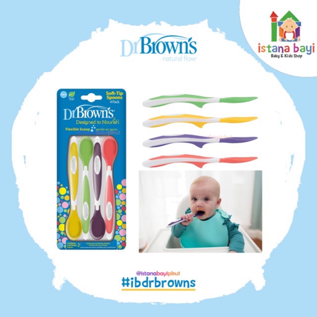 Dr.Browns Soft Tip Spoon - Sendok makan bayi TF009