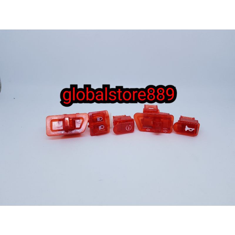 TOMBOL SAKLAR VARIASI TERBARU 1SET UNTUK MOTOR BEAT KARBU,SUPRA X 125,REVO ABSOLUTE