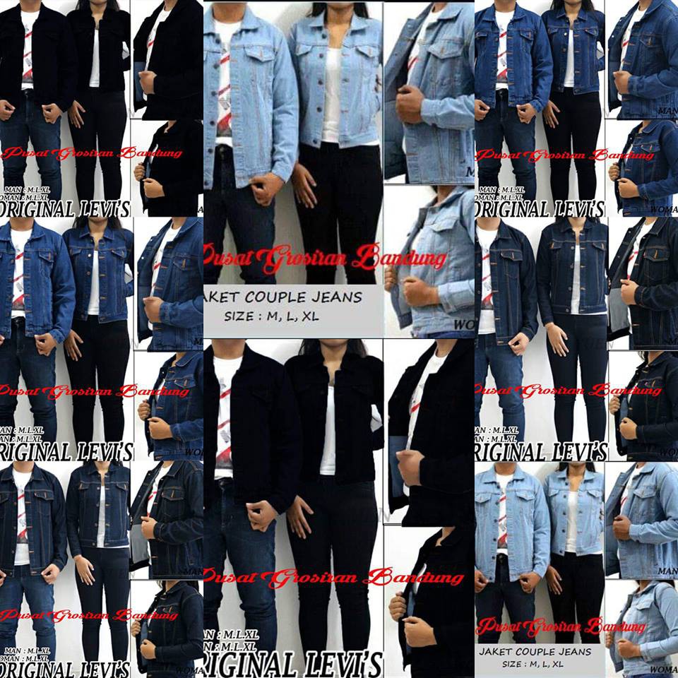 44 Desain Jaket Levis Couple HD Terbaik