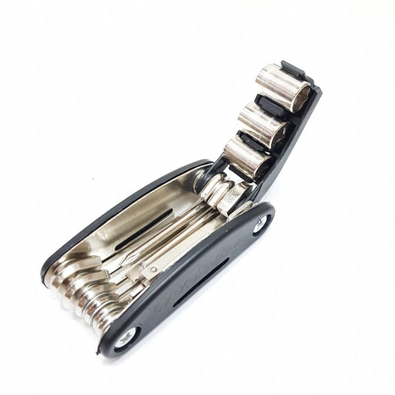 Obeng Pocket /  16 in1 Pocket Tools set Stainless s1 / Kunci Set Obeng Lipat 16 in 1 Kunci Shock Skuter Motor Sepeda kunci L/Alat reparasi sepeda SerbaGuna 16 in 1 multifungsi Repair tools Obeng kunci L lengkap Stainless