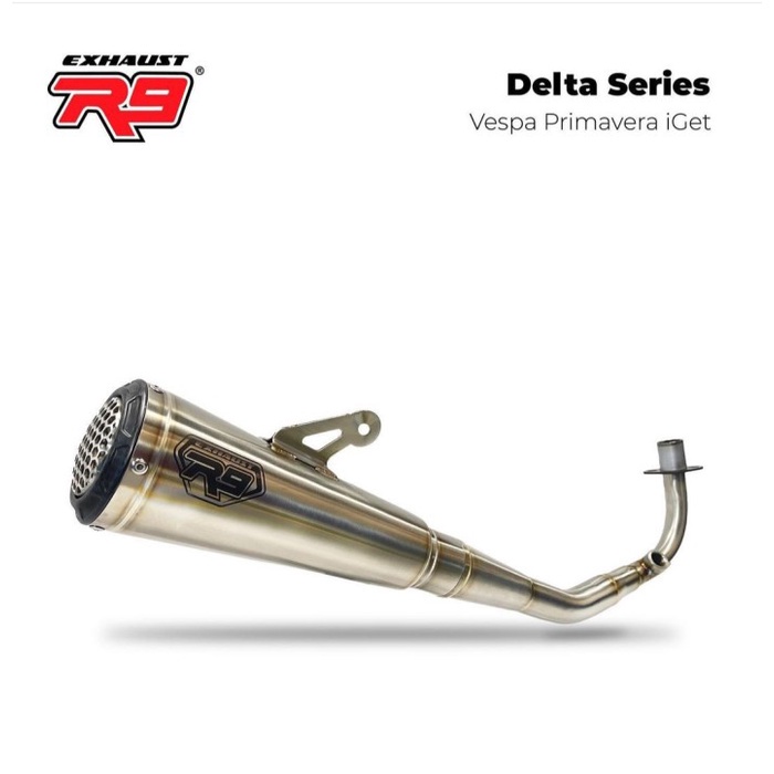 Knalpot R9 Vespa Primavera iGet R9 Muffler Delta series Original
