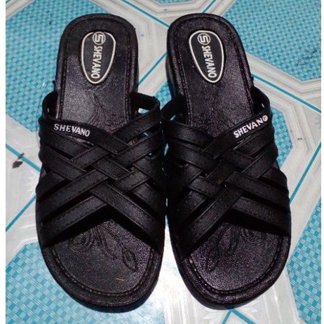 Shevano 2782 - Sendal Selop Ibu Ibu Santai 'Motif Silang Size 37 - 40