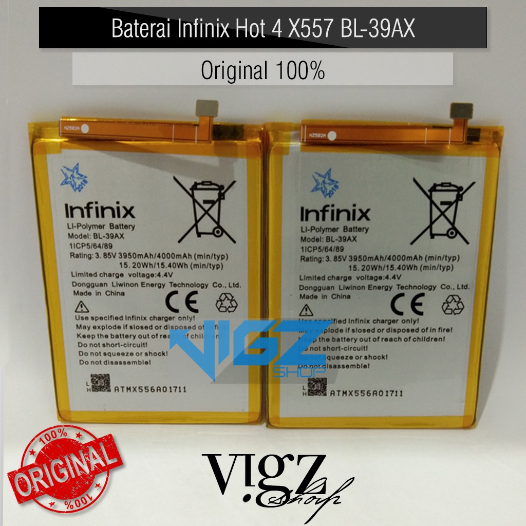 Baterai Infinix Hot 4 X557 BL-39AX Original 100%