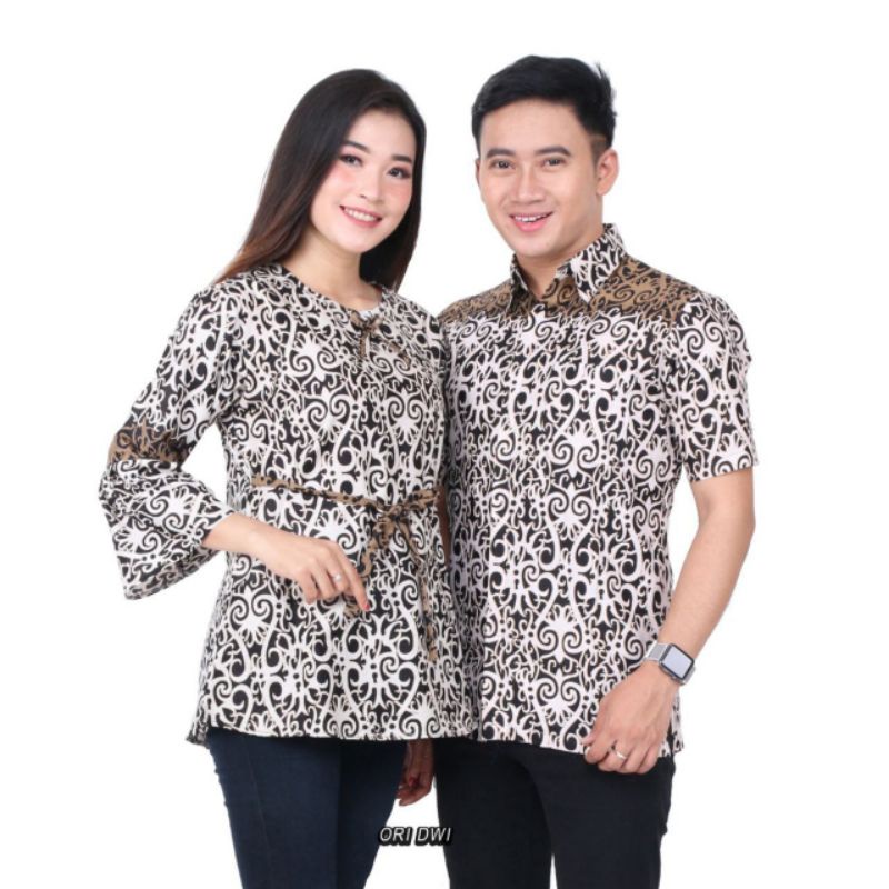 Toko Grosir Batik Couple • Blouse Batik Couple Hem Batik Pria •atasan Batik 537RJEeIQrwLOA