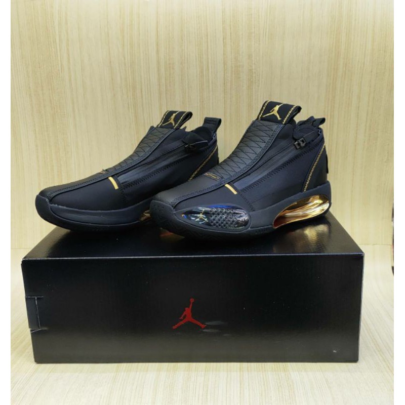 Nike Air Jordan 34 Black Gold Orbit Zipper For Man Premium Quality
