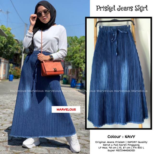 Prisket jeans skirt by Marvelous