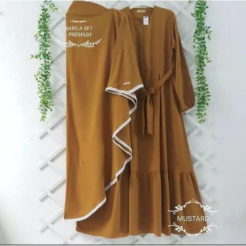 Gamis Nabila set Hijab