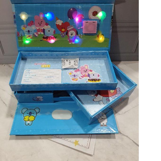 

kotak pensil KODE password ada LAMPU/pencil case/KODE LED .